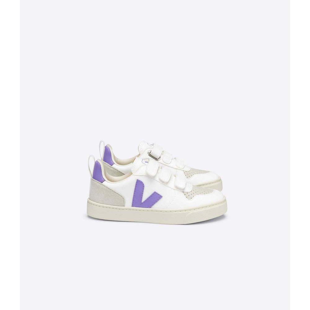 Veja V-10 CWL Tornacipő Gyerek White/Purple | HU 867RVD